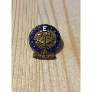 WWII Army-Navy "E" Award Lapel Pin For Production By Metal Specialties Co